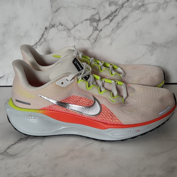 Nike Air Zoom Pegasus 41 Summit White Crimson Womens Sneakers Shoes Size 9 - Picture 1 of 9